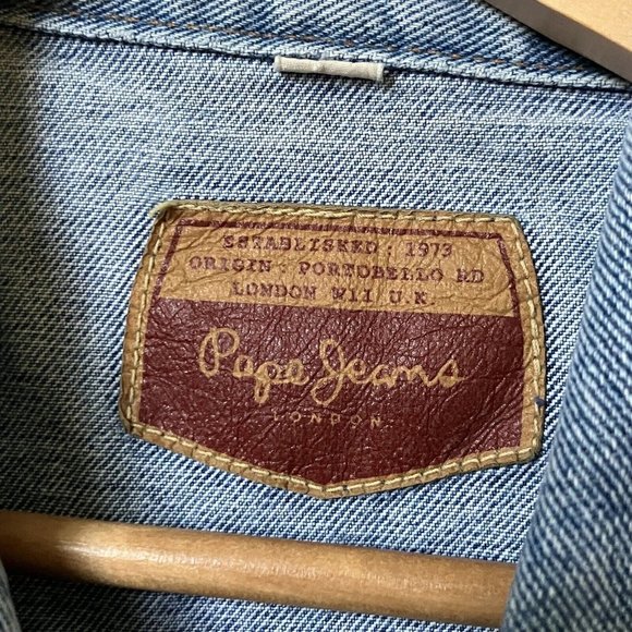 Vintage Pepe Jeans  Trucker Denim Jean Vest - Picture 2 of 9
